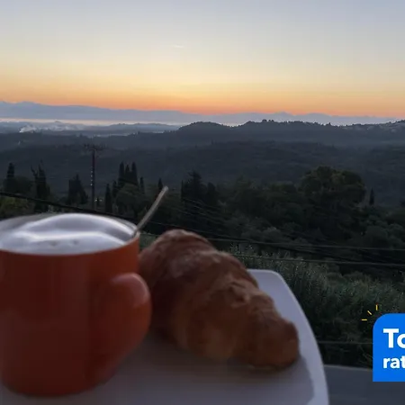 Schoenes Familienappartement In Pelekas, Corfu Mit Meerblick *