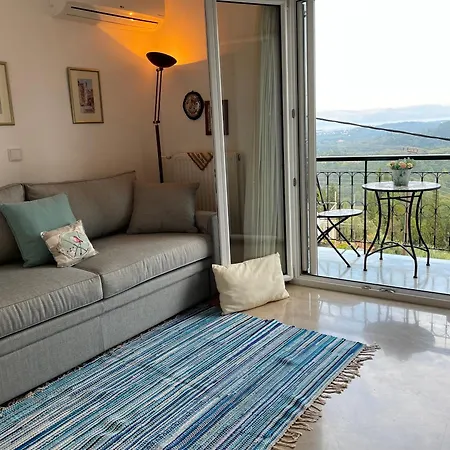 Schoenes Familienappartement In Pelekas, Corfu Mit Meerblick Apartment Pelekas