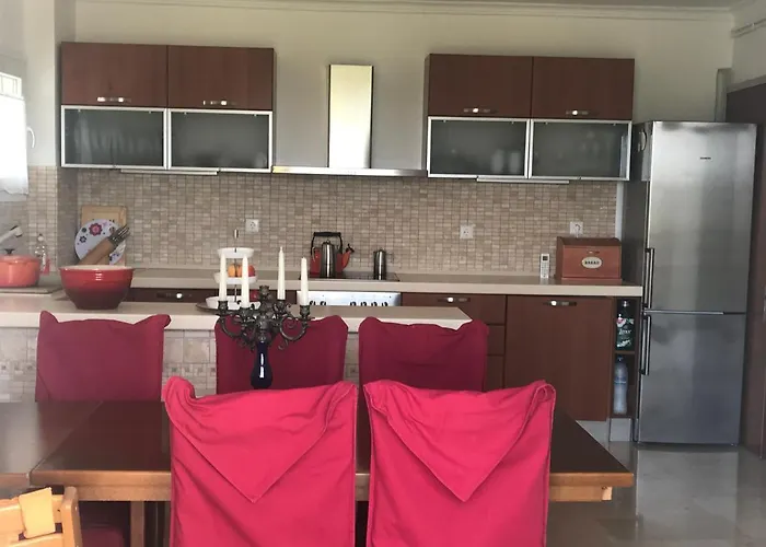 Schoenes Familienappartement In Pelekas, Corfu Mit Meerblick 公寓