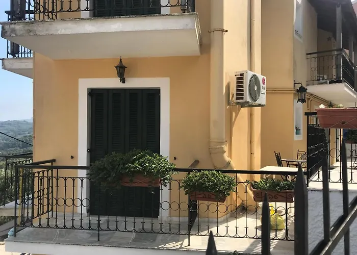 Schoenes Familienappartement In Pelekas, Corfu Mit Meerblick * Pelekas